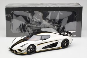 Koenigsegg Regera Crystal Branco GT Spirit 1:18 GT913 Resina - imagem 6 de 6