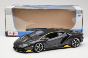 Lamborghini Centenario Cinzento Maisto 1:18 31386-M1 Metal - imagem 8 de 8