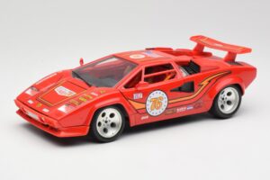 Lamborghini Countach Vermelho Bburago 1:18 3047 Metal