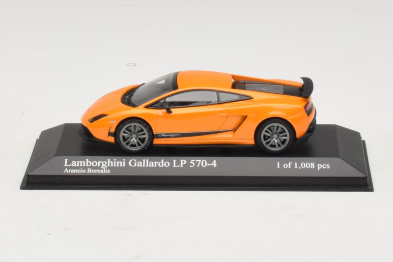 Lamborghini Gallardo LP570-4 Superleggera Laranja Metalizado Minichamps 1:43 400103841 Metal