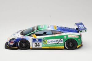 Lamborghini Gallardo LP600+ GT3 Reiter Engineering #34 H-J. Stuck / D. Rostek ADAC 24 Hours Nurburgring 2011 Minichamps 1:18  - imagem 3 de 6