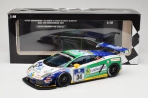 Lamborghini Gallardo LP600+ GT3 Reiter Engineering #34 H-J. Stuck / D. Rostek ADAC 24 Hours Nurburgring 2011 Minichamps 1:18  - imagem 6 de 6