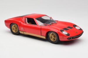 Lamborghini Miura Vermelho Anson 1:18 30302 Metal - imagem 6 de 8