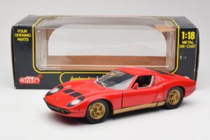 Lamborghini Miura Vermelho Anson 1:18 30302 Metal - imagem 8 de 8