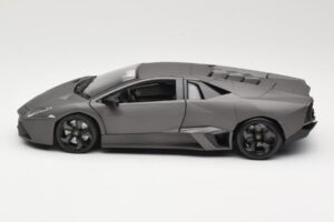 Lamborghini Reventon Matte Grey Bburago 1:18 18-11029 Metal - imagem 4 de 8