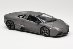 Lamborghini Reventon Matte Grey Bburago 1:18 18-11029 Metal - imagem 6 de 8