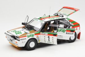 Lancia Delta HF 4WD #1 D. Cerrato Totip Rally Targa Florio 1987 Kyosho 1:18 08960C Metal - imagem 2 de 8