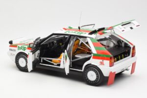 Lancia Delta HF 4WD #1 D. Cerrato Totip Rally Targa Florio 1987 Kyosho 1:18 08960C Metal - imagem 5 de 8
