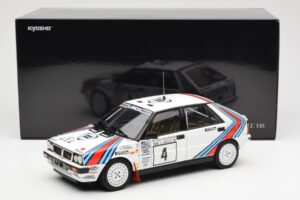 Lancia Delta HF 4WD #4 M. Alen / I. Kivimaki Martini Rally 1000 Lakes 1987 Kyosho 1:18 08960B Metal - imagem 8 de 8
