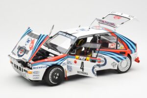 Lancia Delta HF Integrale Evo Martini #4 D. Auriol / B. Occelli Winner Rally Monte Carlo 1992 Kyosho 1:18 08348A Metal - imagem 2 de 8