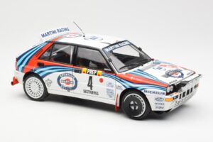Lancia Delta HF Integrale Evo Martini #4 D. Auriol / B. Occelli Winner Rally Monte Carlo 1992 Kyosho 1:18 08348A Metal - imagem 6 de 8