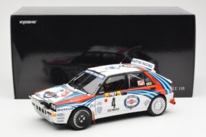 Lancia Delta HF Integrale Evo Martini #4 D. Auriol / B. Occelli Winner Rally Monte Carlo 1992 Kyosho 1:18 08348A Metal - imagem 8 de 8
