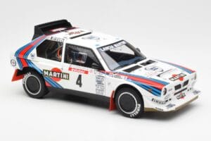 Lancia Delta S4 Martini #4 H. Toivonen / S. Cresto Rally Tour de Corse 1986 AUTOart 1:18 88620 Metal - imagem 6 de 8