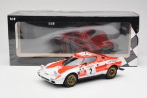 Lancia Stratos HF #2 J-B. Andruet / Biche Winners Tour de Corse 1974 Minichamps 1:18 155741702 Metal - imagem 6 de 6