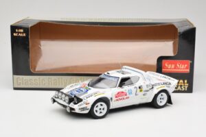 Lancia Stratos HF #2 Jolly Club A. Fassina / M. Mannini Rally Sanremo 1979 Sun Star 1:18 4510 Metal - imagem 6 de 6
