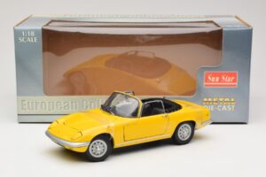 Lotus Elan S3 Cabriolet Amarelo Sun Star 1:18 4052 Metal - imagem 6 de 6