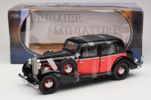 Maybach SW35 Hardtop Preto Vermelho Premier Miniature 1:18 PM-38208 Metal - imagem 6 de 6