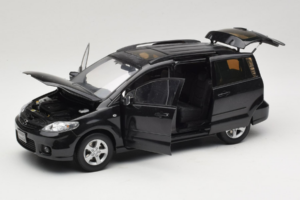 Mazda 5 Preto Paudi 1:18 2169BK Metal - imagem 2 de 8