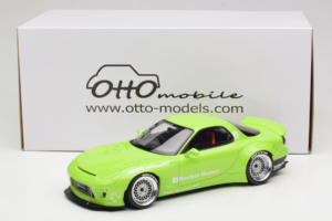 Mazda RX-7 FD Rocket Bunny Pearl Green Otto 1:18 OT1155 Resina - imagem 6 de 6