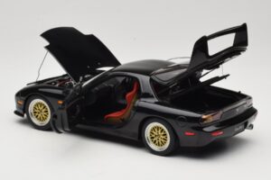 Mazda RX-7 FD Tuned Version Brilliant Black AUTOart 1:18 75968 Metal - imagem 5 de 8