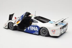 McLaren F1 GTR BMW Motorsport #42 J. Lehto / S. Soper / N. Piquet 24 Hours of Le Mans 1997 Minichamps 1:18 530133742 Metal - imagem 5 de 8