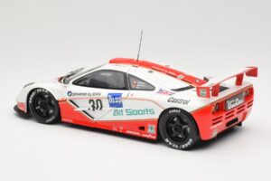 McLaren F1 GTR GT1 #30 West Competition J. Nielsen 1996 UT Models 1:18 39624 Metal - imagem 7 de 8