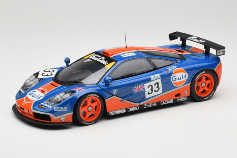 McLaren F1 GTR Gulf #33 R. Bellm / M. Weaver / J-J. Lehto 24 Hours of Le Mans 1996 UT Models 1:18 530161833 Metal