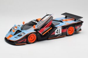 McLaren F1 GTR Gulf #41 P. Gounon / S. Oloffson 24 Hours of Le Mans 1997 Minichamps 1:18 530133741 Metal - imagem 2 de 8