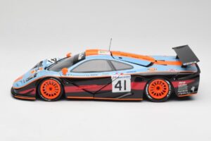 McLaren F1 GTR Gulf #41 P. Gounon / S. Oloffson 24 Hours of Le Mans 1997 Minichamps 1:18 530133741 Metal - imagem 4 de 8