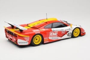 McLaren F1 GTR Gulf Team Davidoff #40 D. O'Rourke / G. Sugden / J. Auberlein 24 Hours of Le Mans 1998 Minichamps 1:18 5301338 - imagem 3 de 8