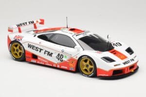 McLaren F1 GTR West Competition #49 J. Nielsen / J. Mass / T. Bscher 24 Hours of Le Mans 1995 Minichamps 1:18 530133549 Metal - imagem 6 de 8