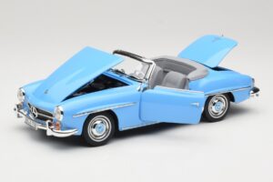 Mercedes 190 SL W121 Azul Claro Norev 1:18 183400 Metal - imagem 2 de 8