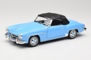 Mercedes 190 SL W121 Azul Claro Norev 1:18 183400 Metal