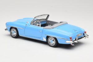 Mercedes 190 SL W121 Azul Claro Norev 1:18 183400 Metal - imagem 7 de 8