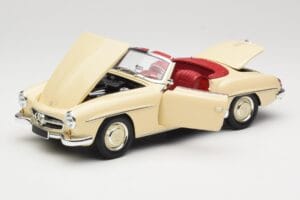 Mercedes 190 SL W121 Bege Minichamps 1:18 103037034 Metal - imagem 2 de 8