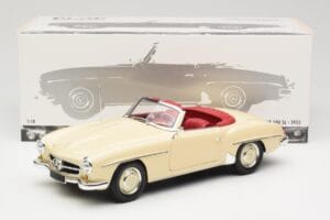 Mercedes 190 SL W121 Bege Minichamps 1:18 103037034 Metal - imagem 8 de 8