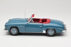 Mercedes 190 SL W121 Azul Minichamps 1:18 103037033 Metal - imagem 4 de 8
