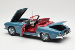 Mercedes 190 SL W121 Azul Minichamps 1:18 103037033 Metal - imagem 5 de 8