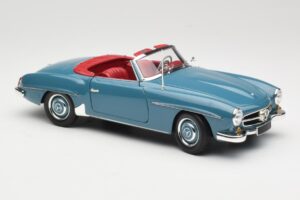 Mercedes 190 SL W121 Azul Minichamps 1:18 103037033 Metal - imagem 6 de 8