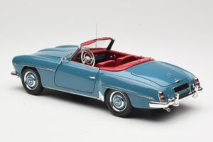 Mercedes 190 SL W121 Azul Minichamps 1:18 103037033 Metal - imagem 7 de 8