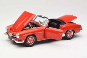 Mercedes 190 SL W121 Guards Red Minichamps 1:18 100037032 Metal - imagem 2 de 8
