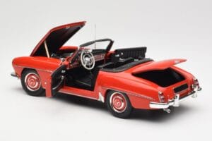Mercedes 190 SL W121 Guards Red Minichamps 1:18 100037032 Metal - imagem 5 de 8