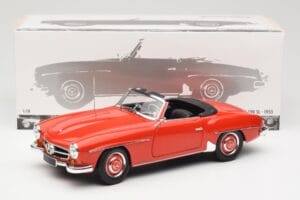 Mercedes 190 SL W121 Guards Red Minichamps 1:18 100037032 Metal - imagem 8 de 8