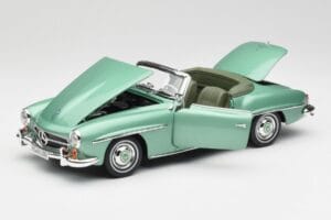 Mercedes 190 SL W121 Verde Claro Metálico Norev 1:18 183401 Metal - imagem 2 de 9