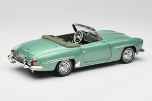 Mercedes 190 SL W121 Verde Claro Metálico Norev 1:18 183401 Metal - imagem 4 de 9