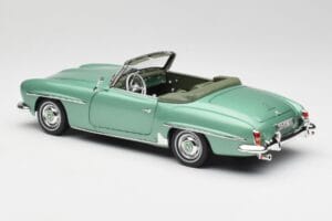 Mercedes 190 SL W121 Verde Claro Metálico Norev 1:18 183401 Metal - imagem 8 de 9