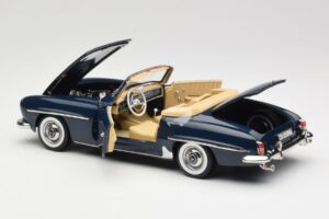 Mercedes 190 SL W121 Middle Blue Norev 1:18 183403 Metal - imagem 5 de 8