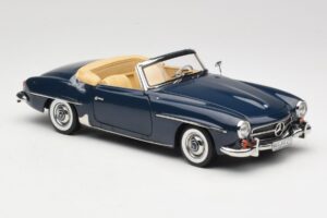 Mercedes 190 SL W121 Middle Blue Norev 1:18 183403 Metal - imagem 6 de 8