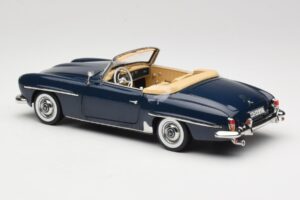 Mercedes 190 SL W121 Middle Blue Norev 1:18 183403 Metal - imagem 7 de 8