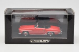 Mercedes 190 SL W121 Vermelho Minichamps 1:43 940033131 Metal - imagem 4 de 4